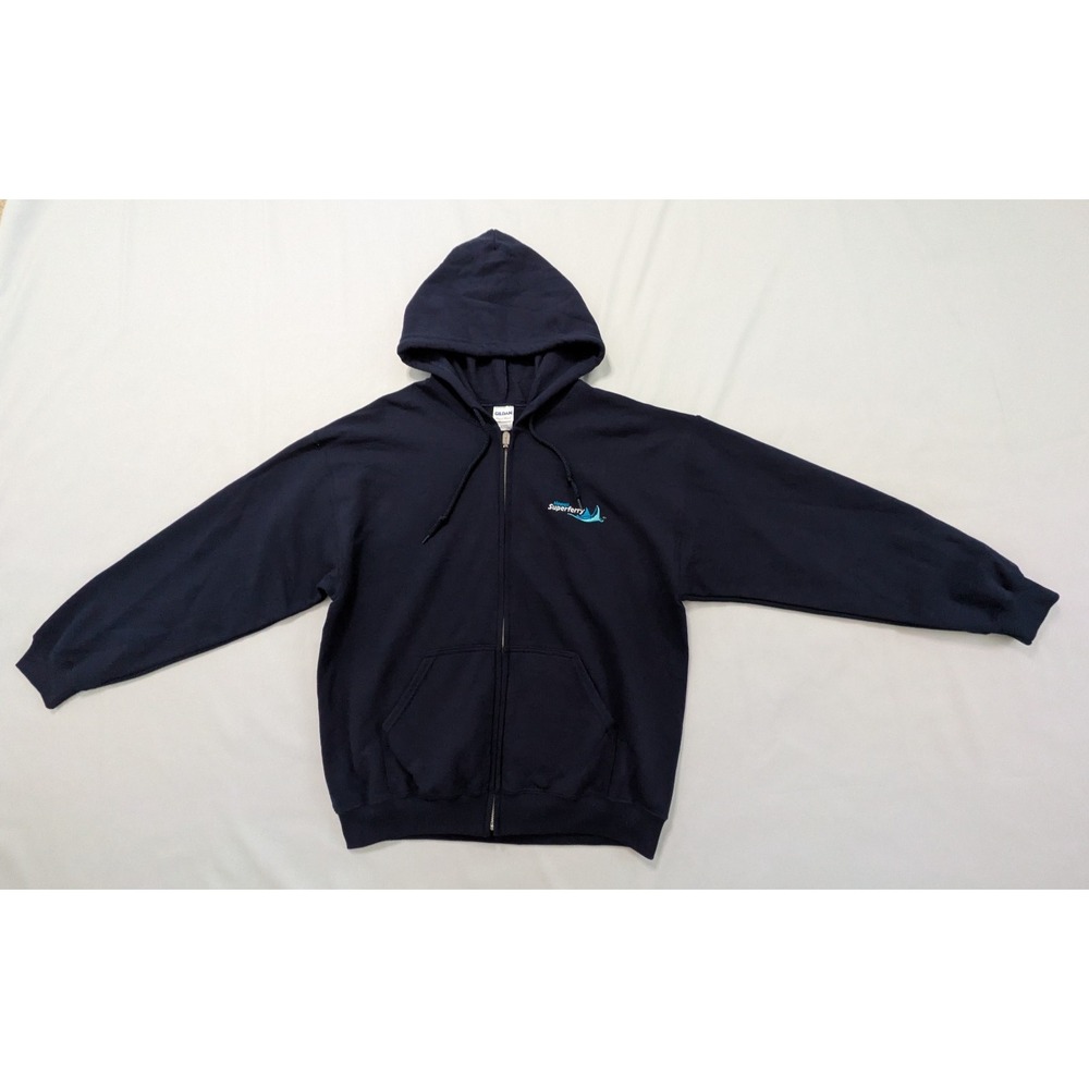 Vintage Hawaii Superferry Navy Blue Hoodie Sweatshirt Large Super Ferry - Rare